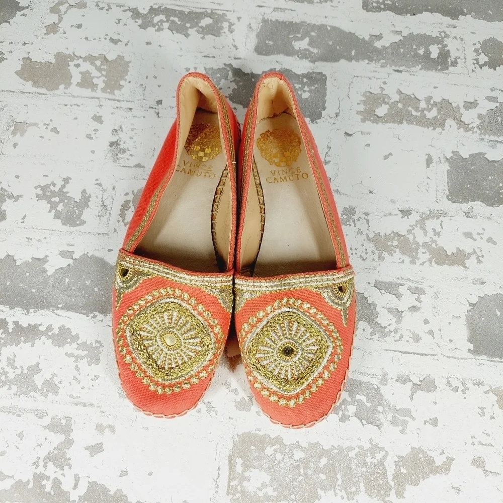 NEW Vince Camuto Dayna Espadrille Bittersweet Grapefruit Summer Flats O486